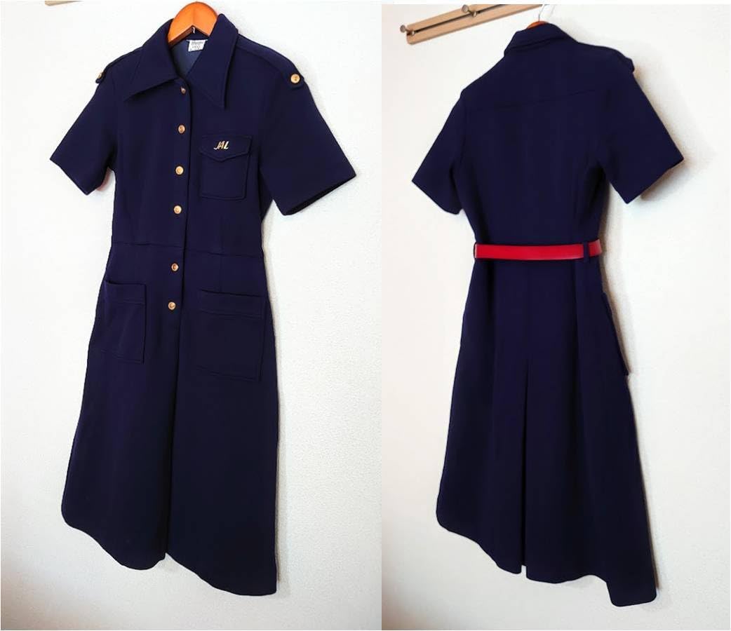 スチュワーデス アンティーク雑貨東京国際空港ロングスカートの制服